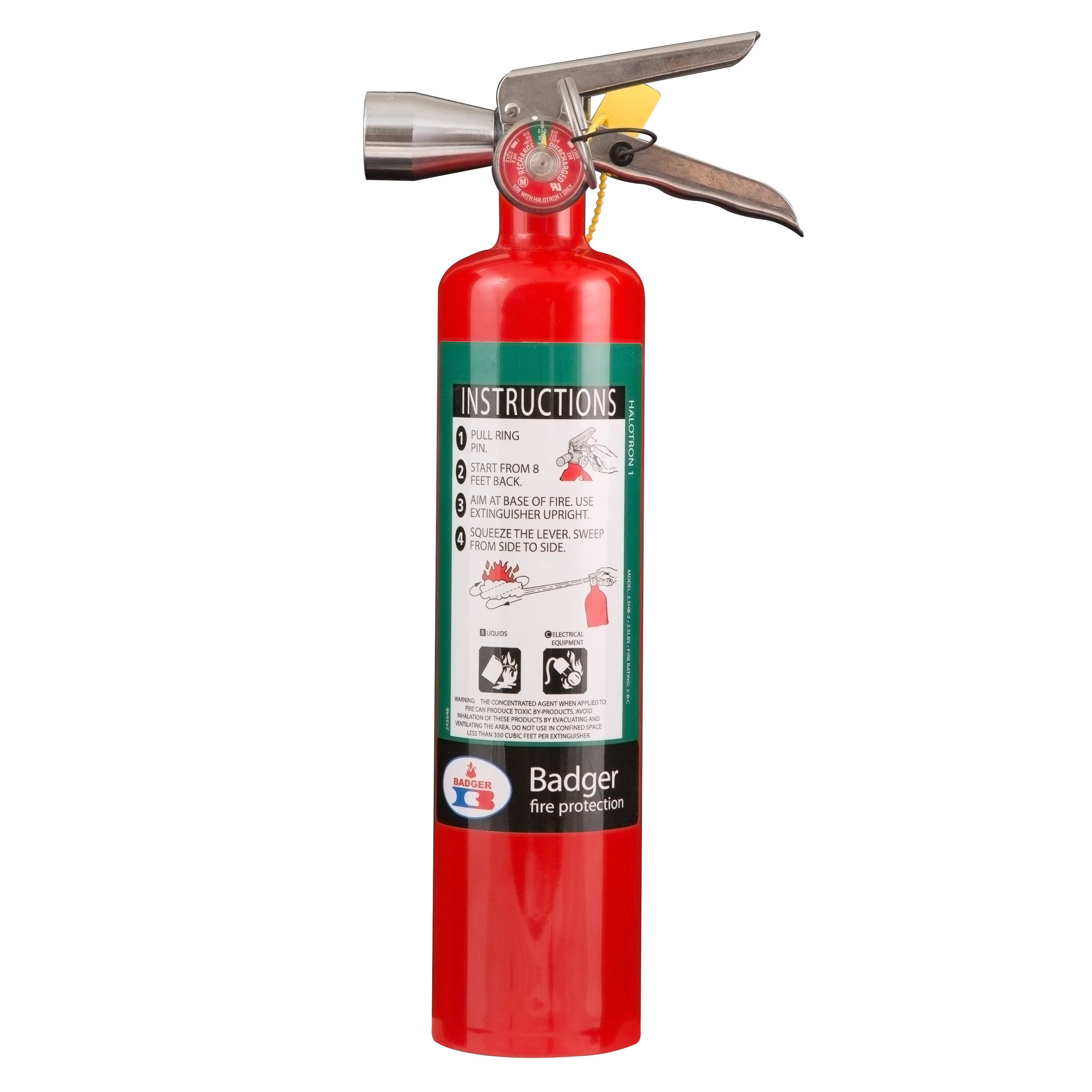 Extra Halotron-1 Stored Pressure Fire Extinguishers 2.5 HB-2