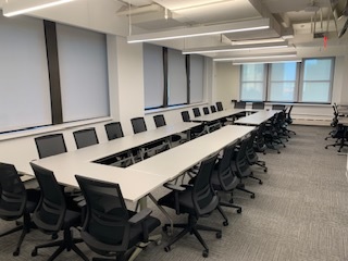 Esquire NYC Grand Central conference / arbitration / board room seats up to 20 people