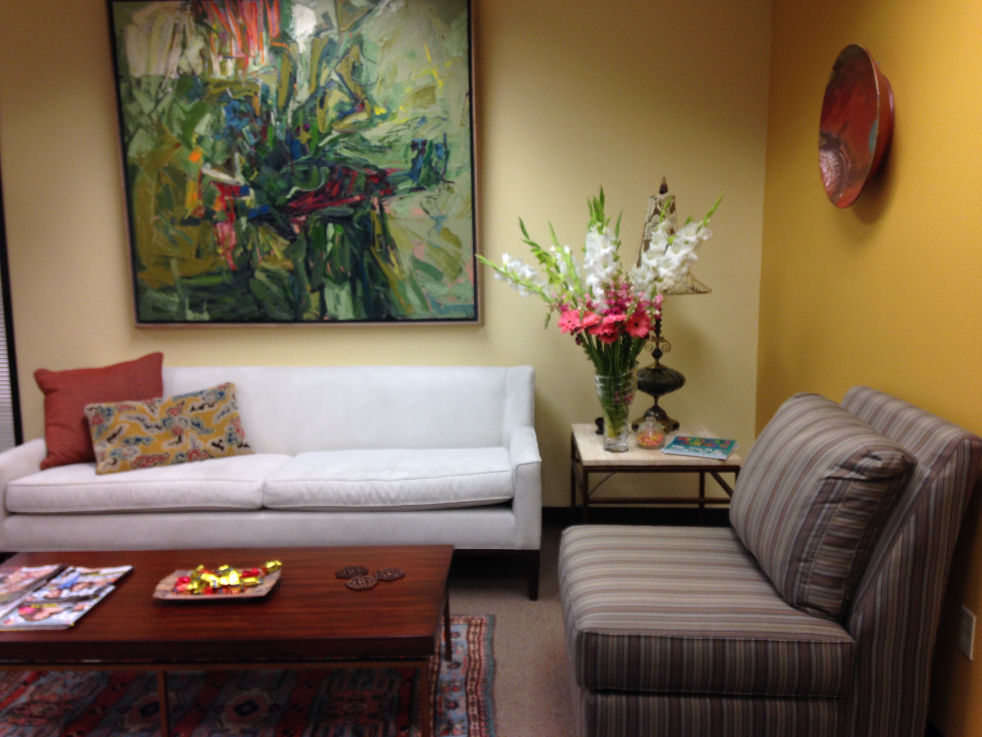 The waiting room at Bier Family Law: Your place of refuge in the midst of turmoil.