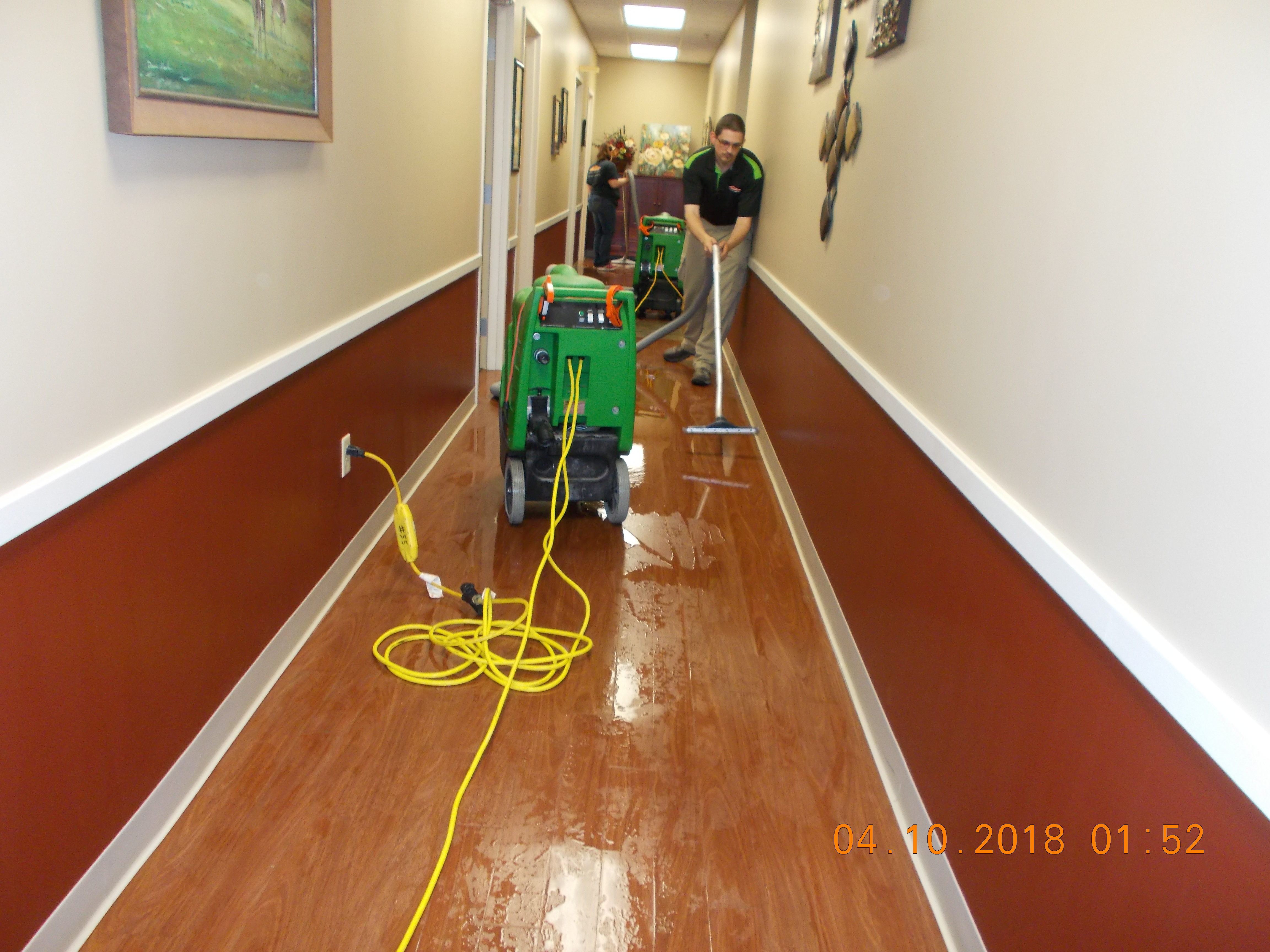 Our crews helping our local Hospital after a sprinkler mishap.