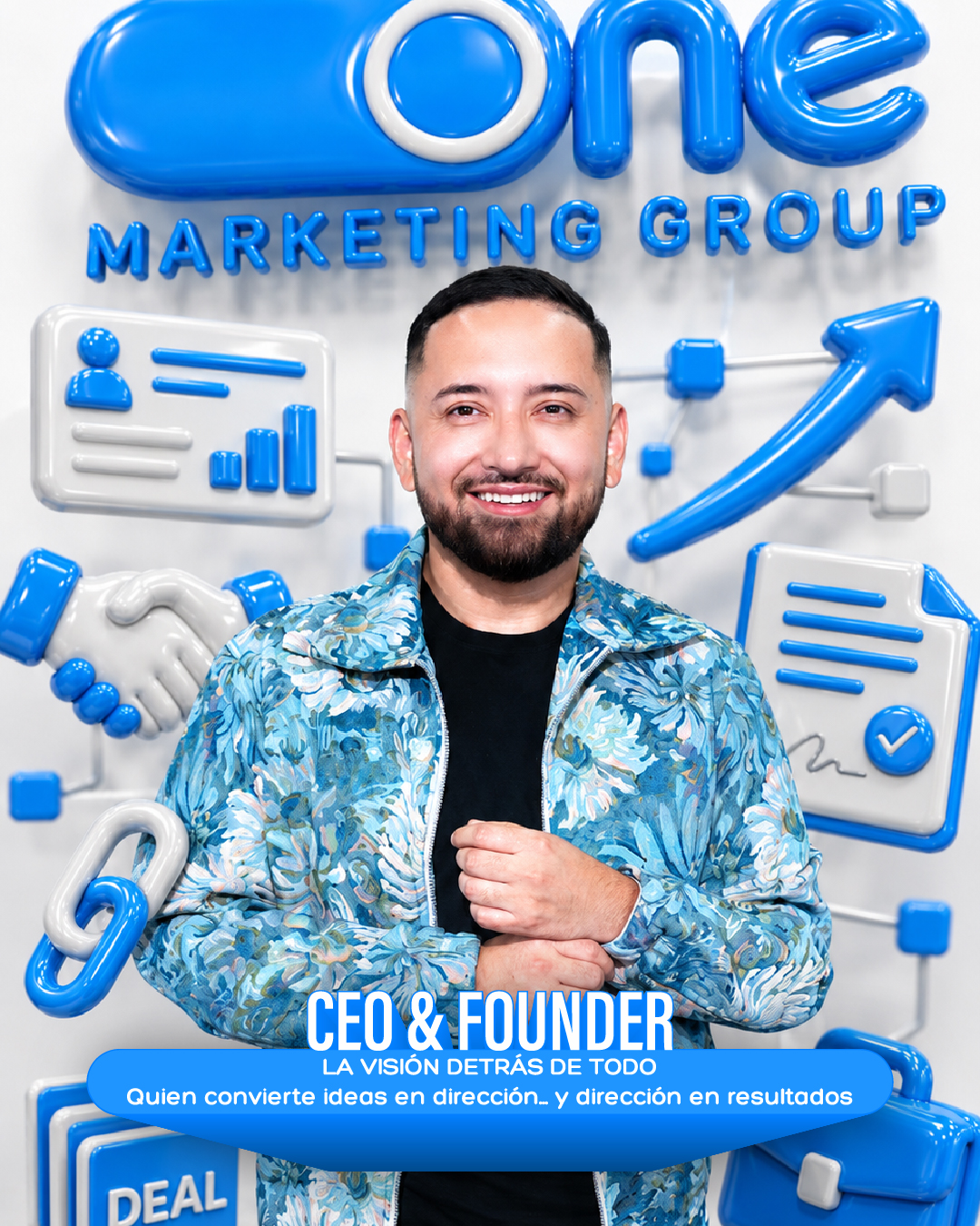 Meet the CEO and Founder of One Marketing Group, a leading marketing agency in New Jersey focused on helping businesses grow through creative and strategic digital solutions.