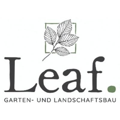 Leaf. Garten- und Landschaftsbau Logo