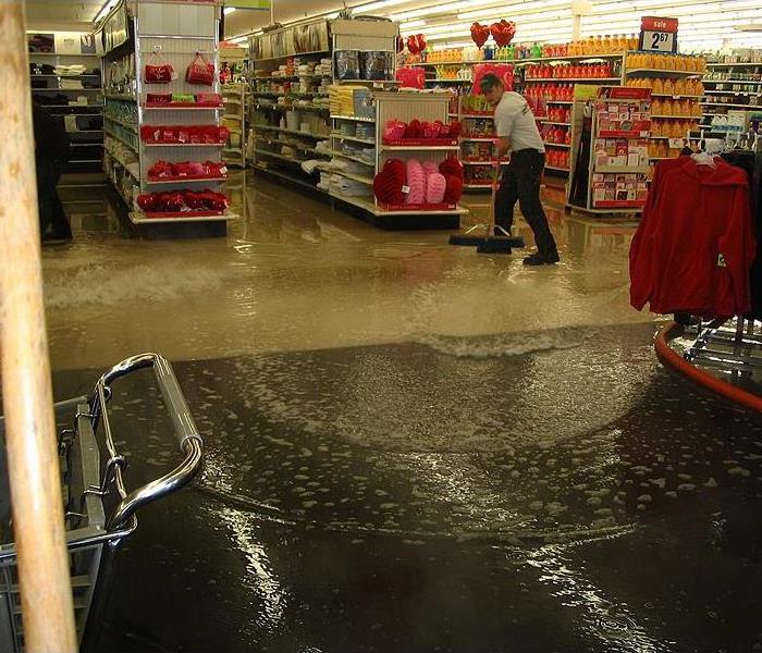 Flooding at a large retail store