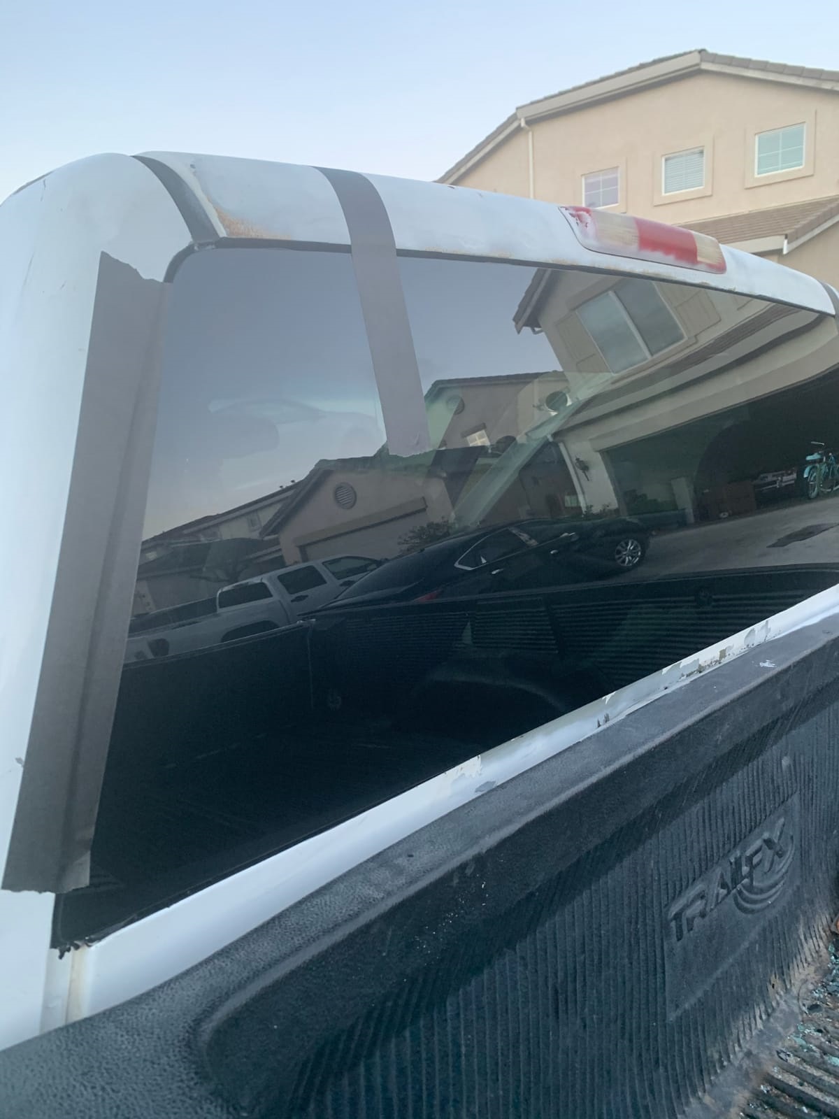 A back glass replacement / After