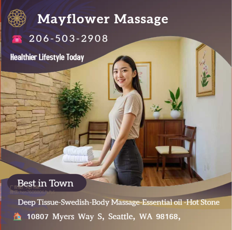 Our traditional full body massage in Seattle, WA
includes a combination of different massage therapies like
Swedish Massage, Deep Tissue, Sports Massage, Hot Oil Massage
at reasonable prices.