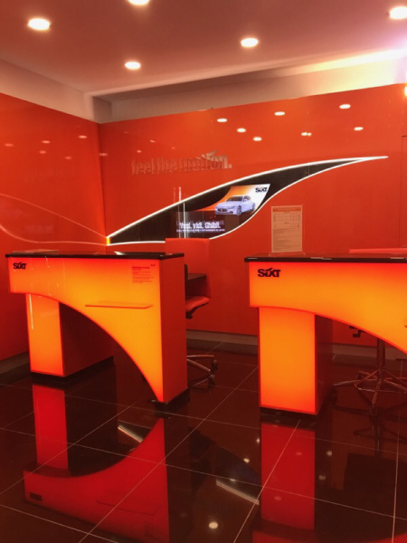 Sixt rent a car branch counters