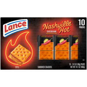 Lance® Nashville Hot Cheddar Sandwich Crackers, 10 Pack featured image