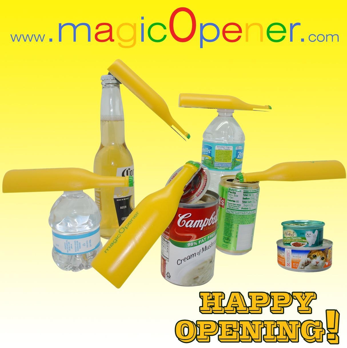 Bottle Opener - magic Opener - Arthritis Aids - Easy Opener - Pull Tab - Soda Opener - Beer Opener - Twist Off Bottle Opener - Independent Living - Seniors - Self Help - Can Opener - Pet Food Pull Tab - Pop up &ndash; Promotional Products &ndash; Refrigerator magnet