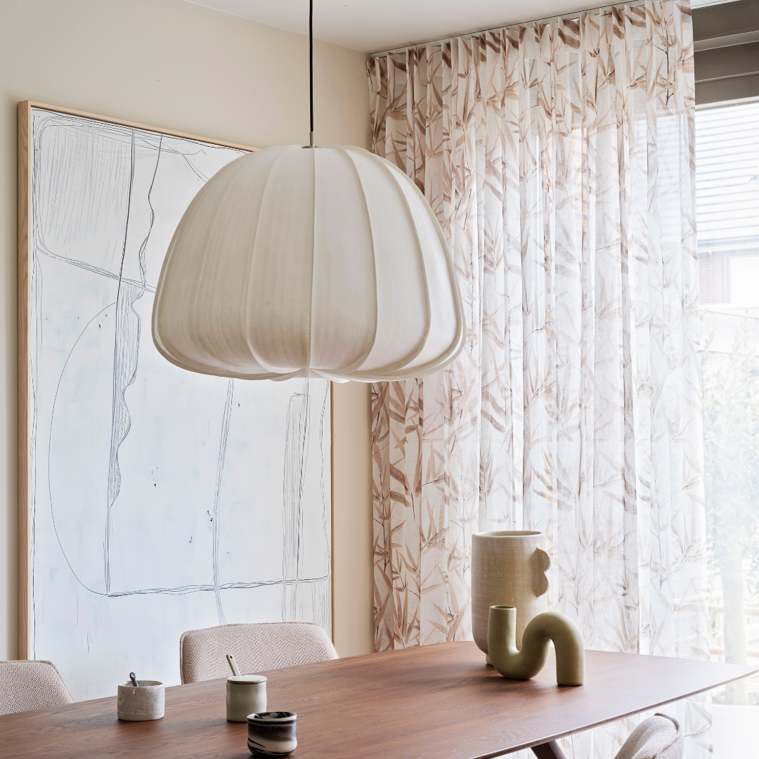 Add a pop of personality without over powering your space with patterned sheer drapes. Budget Blinds of Port Perry Blackstock (905)213-2583