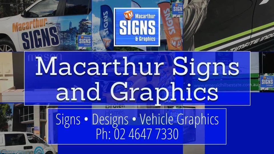 Macarthur Signs & Graphics Smeaton Grange (02) 4647 7330