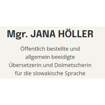 Logo Mgr. Jana Höller - Übersetzerin und Dolmetscherin (D-SK)
