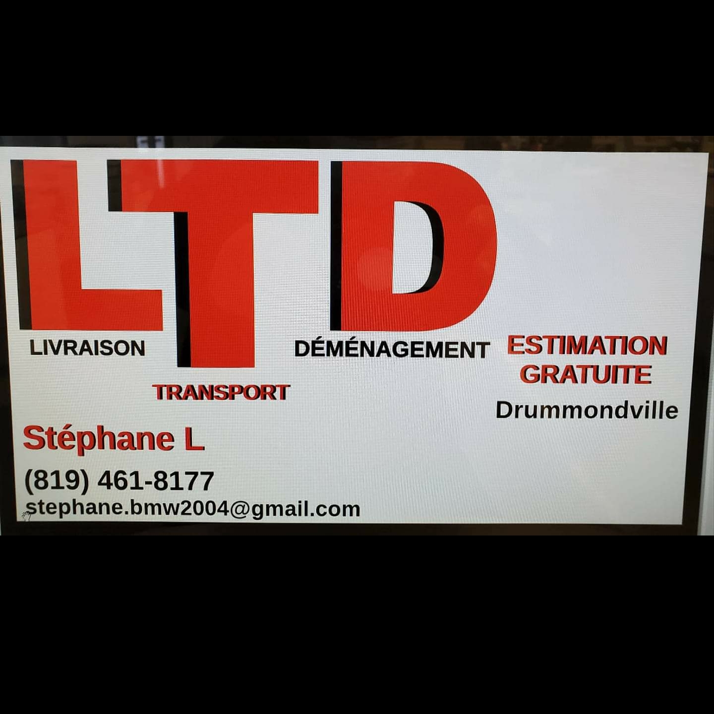 Stephane Lanteigne LTD Livraison Transport Demenagement