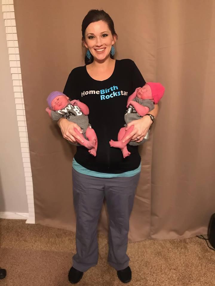 Identical TWIN girls born at home to a strong, DETERMINED, VBAC mom with TheJourneyBirthServices.com The Journey Birth Center & Midwifery Care Humble (832)558-4893
