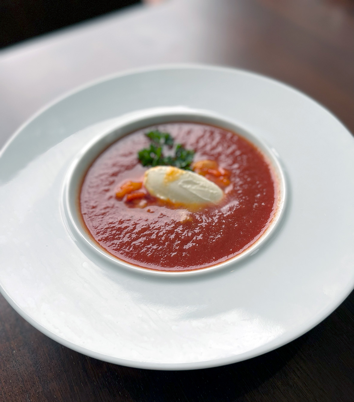 Mediterrane Tomatensuppe