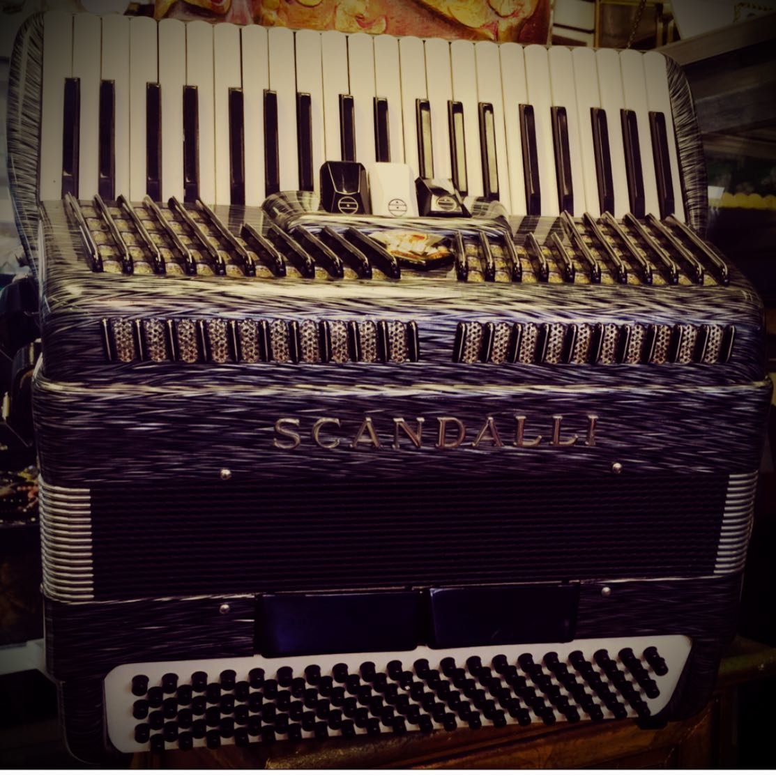 Fantastic Italian old Scandalli accordion. #accordion #oldinstruments #scandalli