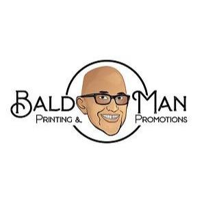 Bald Man Printing & Promotions Logo