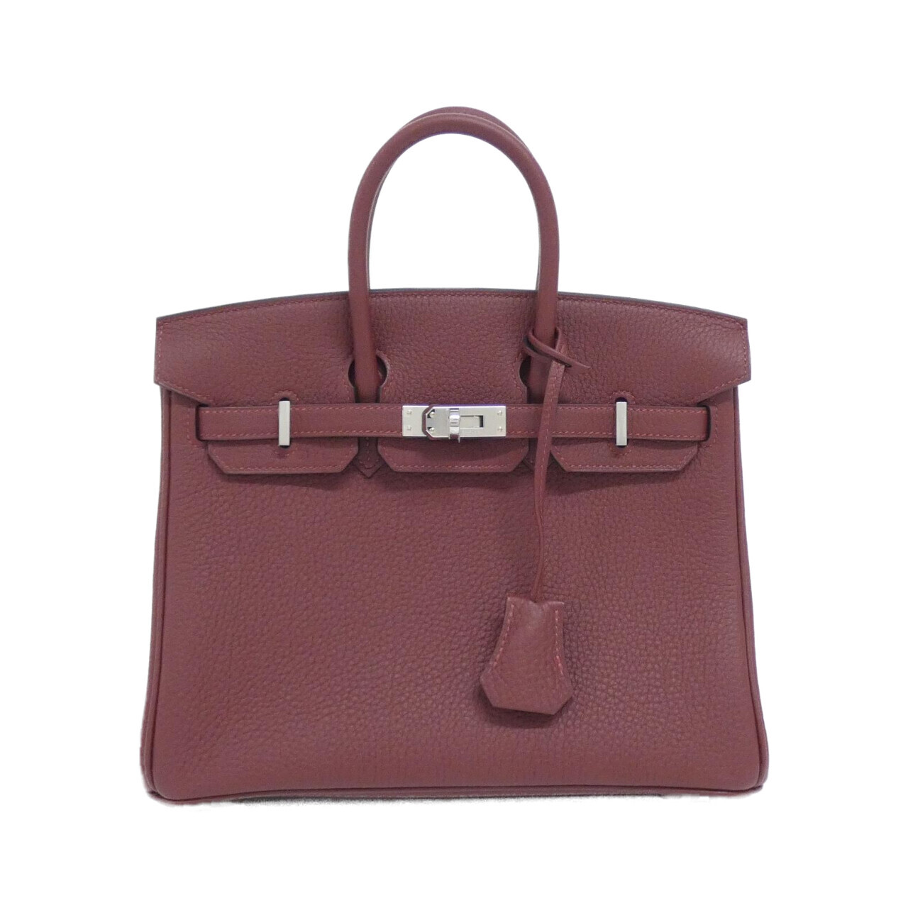 エルメス バーキン 25cm 041344CK トゴ ROUGE H シルバー金具 K刻印