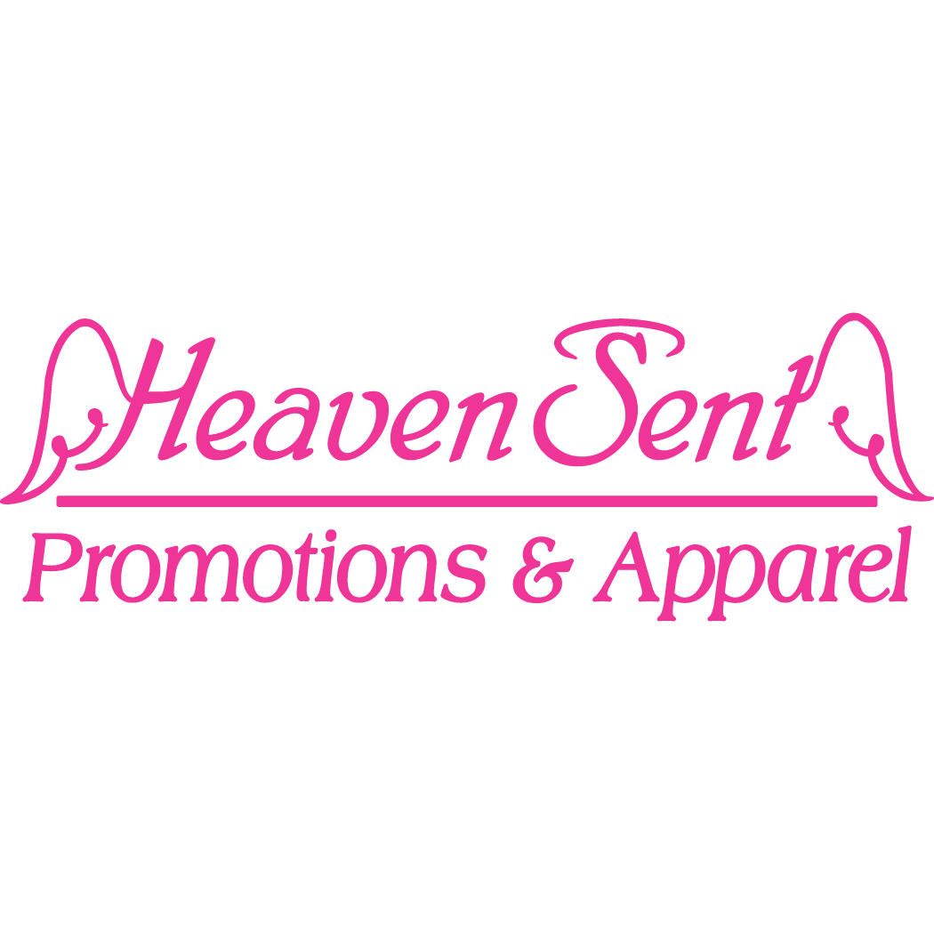 Pink Heaven Sent logo with wings Heaven Sent Promotions San Antonio (210)662-7958