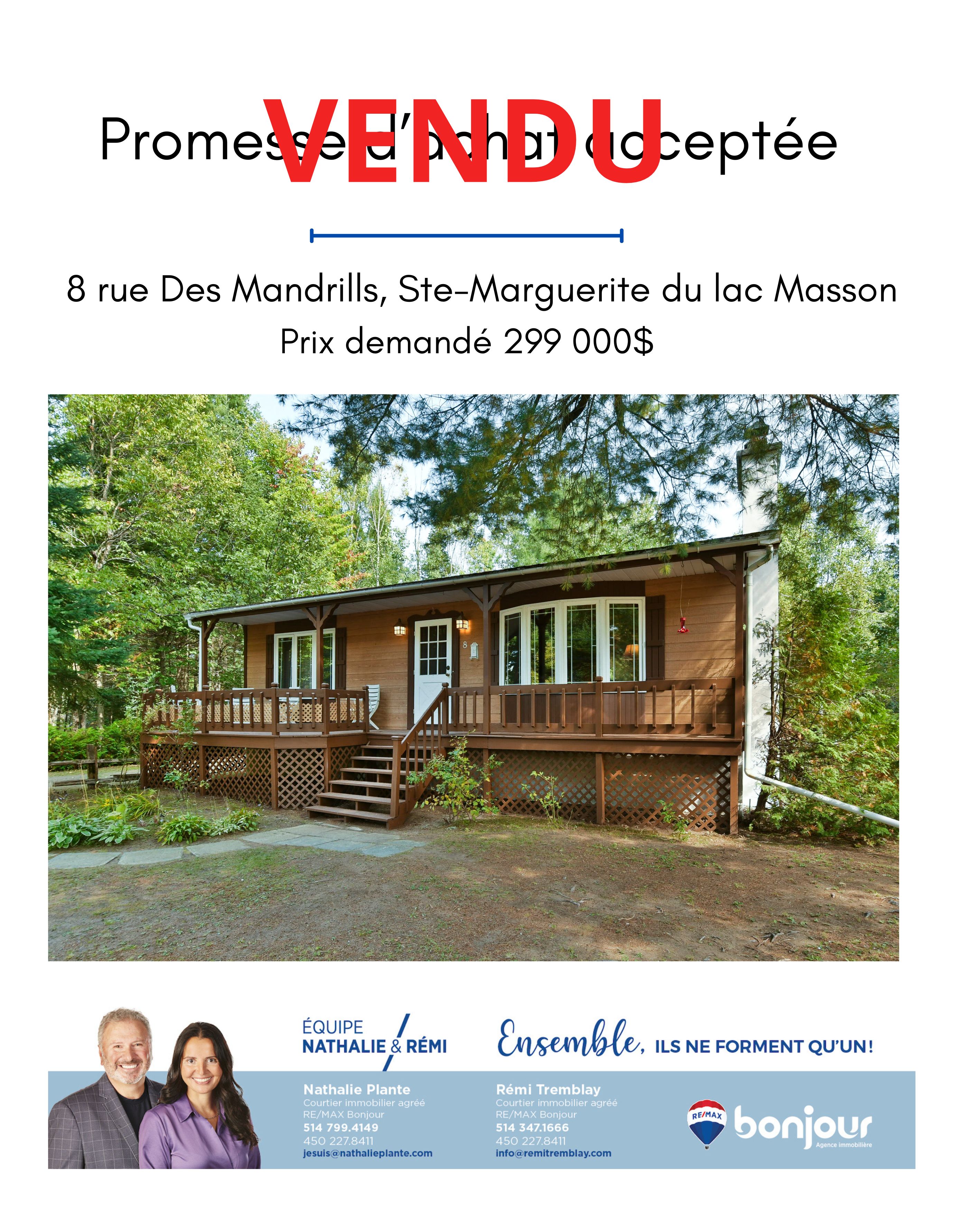 Images Nathalie Plante et Rémi Tremblay, RE/MAX Du Cartier Bonjour - Courtiers immobiliers inc. agréés, DA. Saint-Sauveur