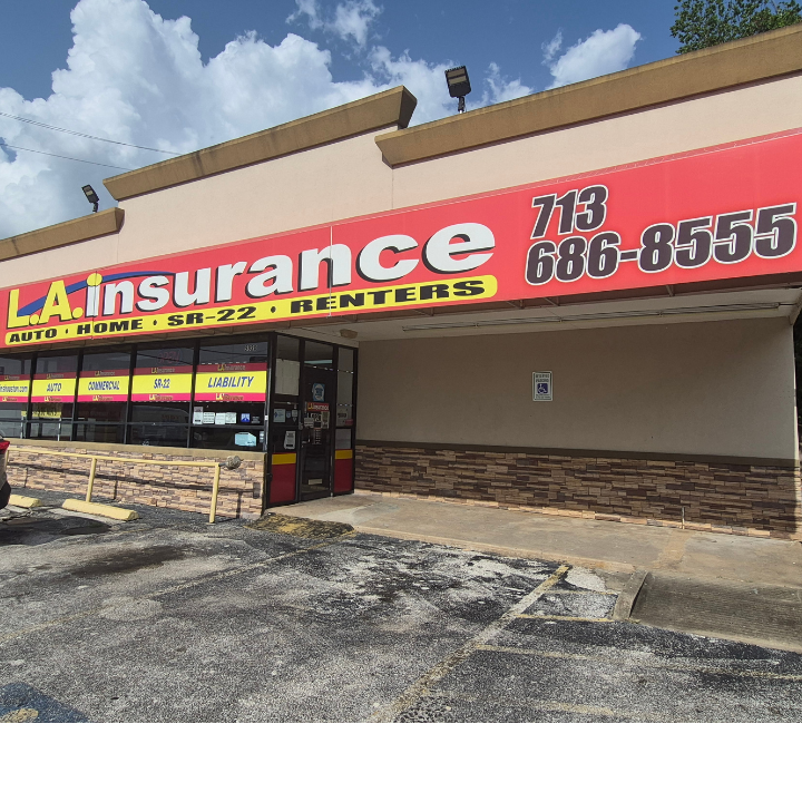 Exterior of the L.A. Insurance Agency located at 5320 Antoine Dr in TX 