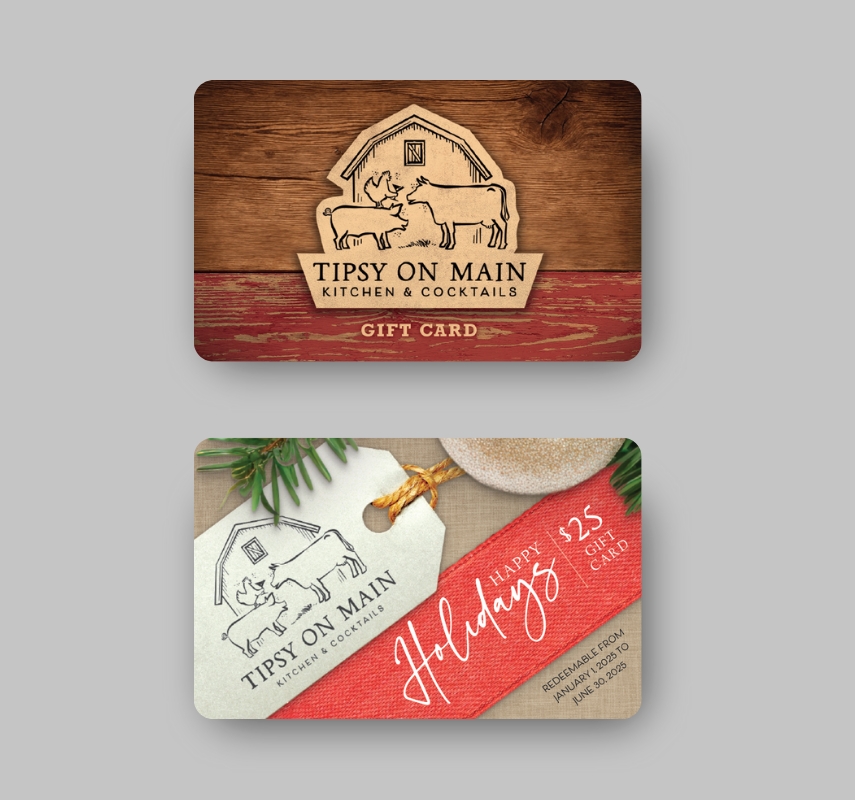 Farm-fresh dishes and organic cocktails make for an unforgettable dining experience at Tipsy on Main. We’ve helped them elevate their visibility and build their brand with print and digital design, a new website, social media, and photography.