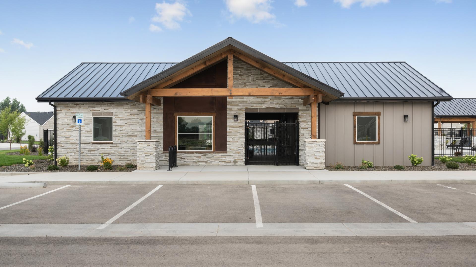 Community clubhouse gathering space 