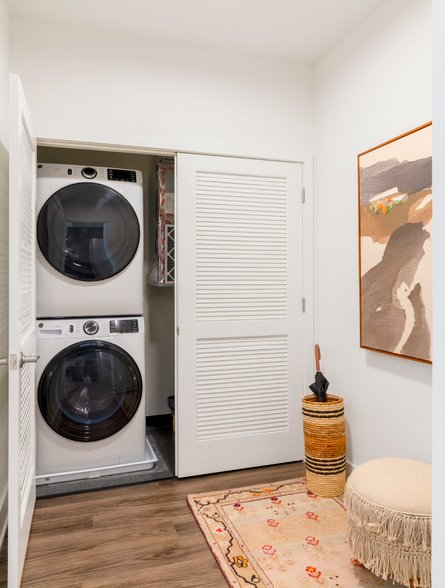 In-home washer and dryers make doing laundry a breeze.