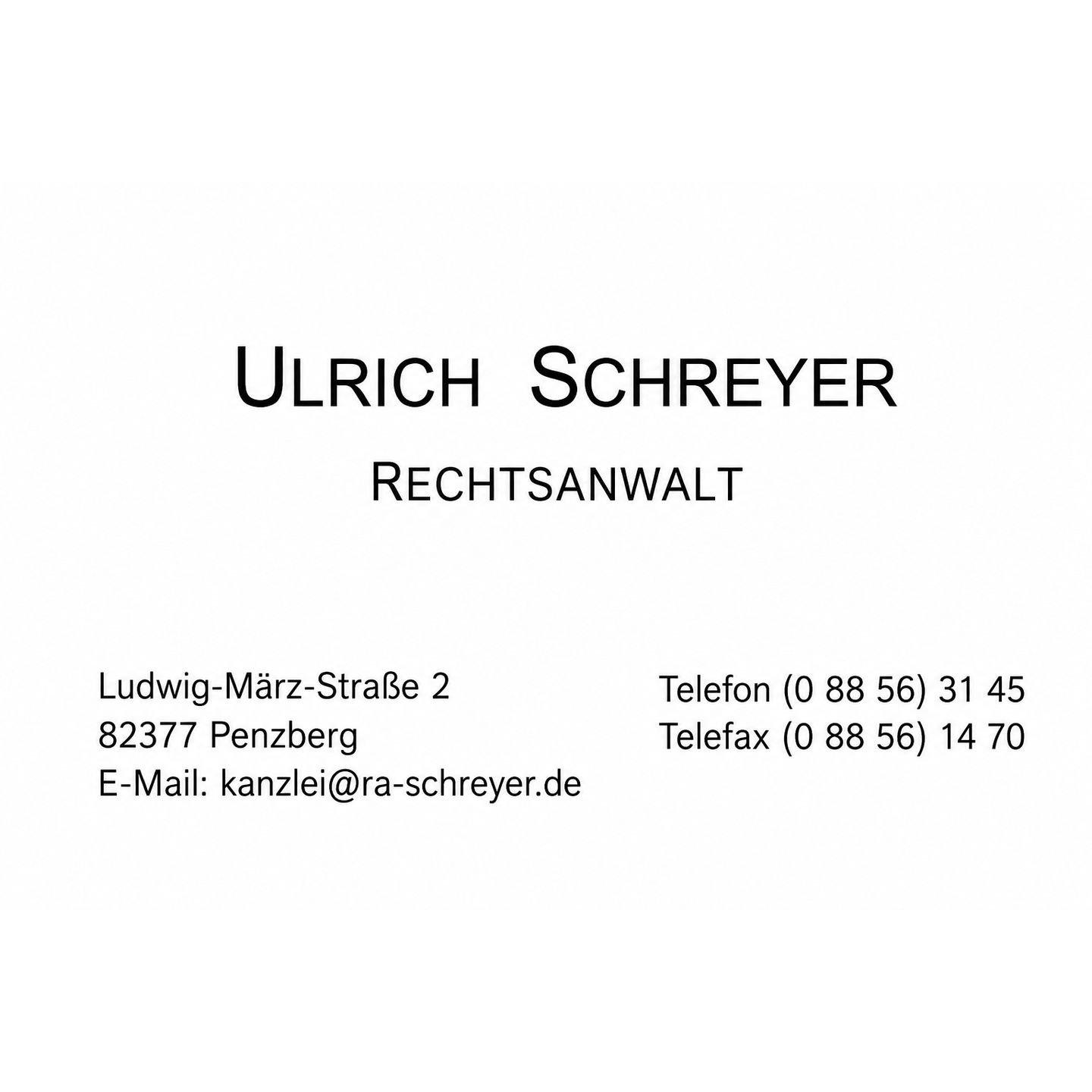 Rechtsanwalt Ulrich Schreyer  