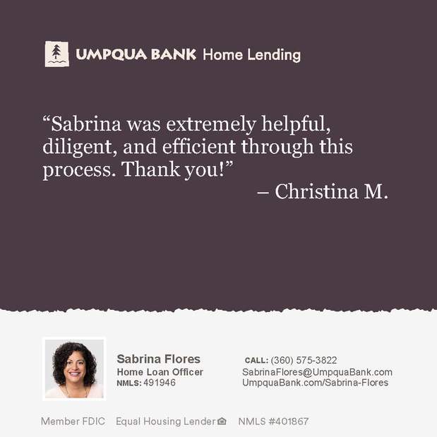 Images Sabrina Flores - Umpqua Bank Home Lending