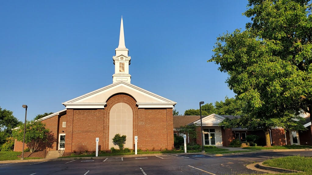 Front view of The Church of Jesus Christ of Latter-day Saints building located at 1113 Mt. Eden Road Highway 53, in Shelbyville, KY