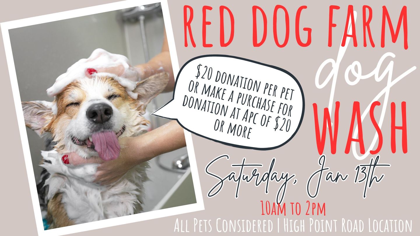 Image of Local Pet Event Red Dog Farm Charity Dog Wash Nearby