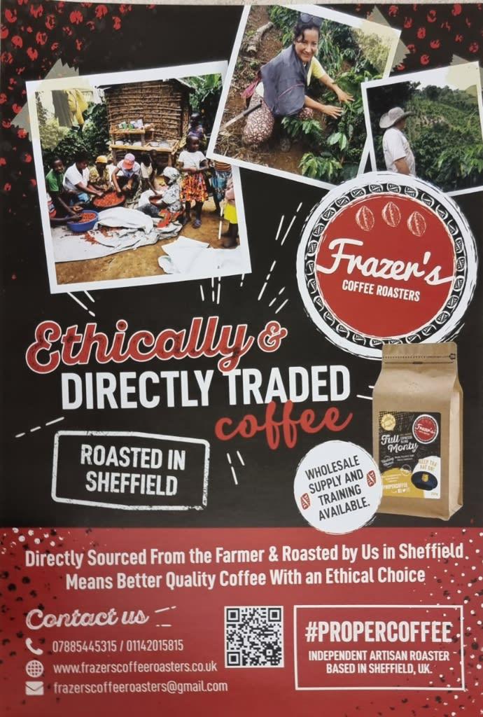 Frazer's Coffee Roasters Sheffield 07885 445315