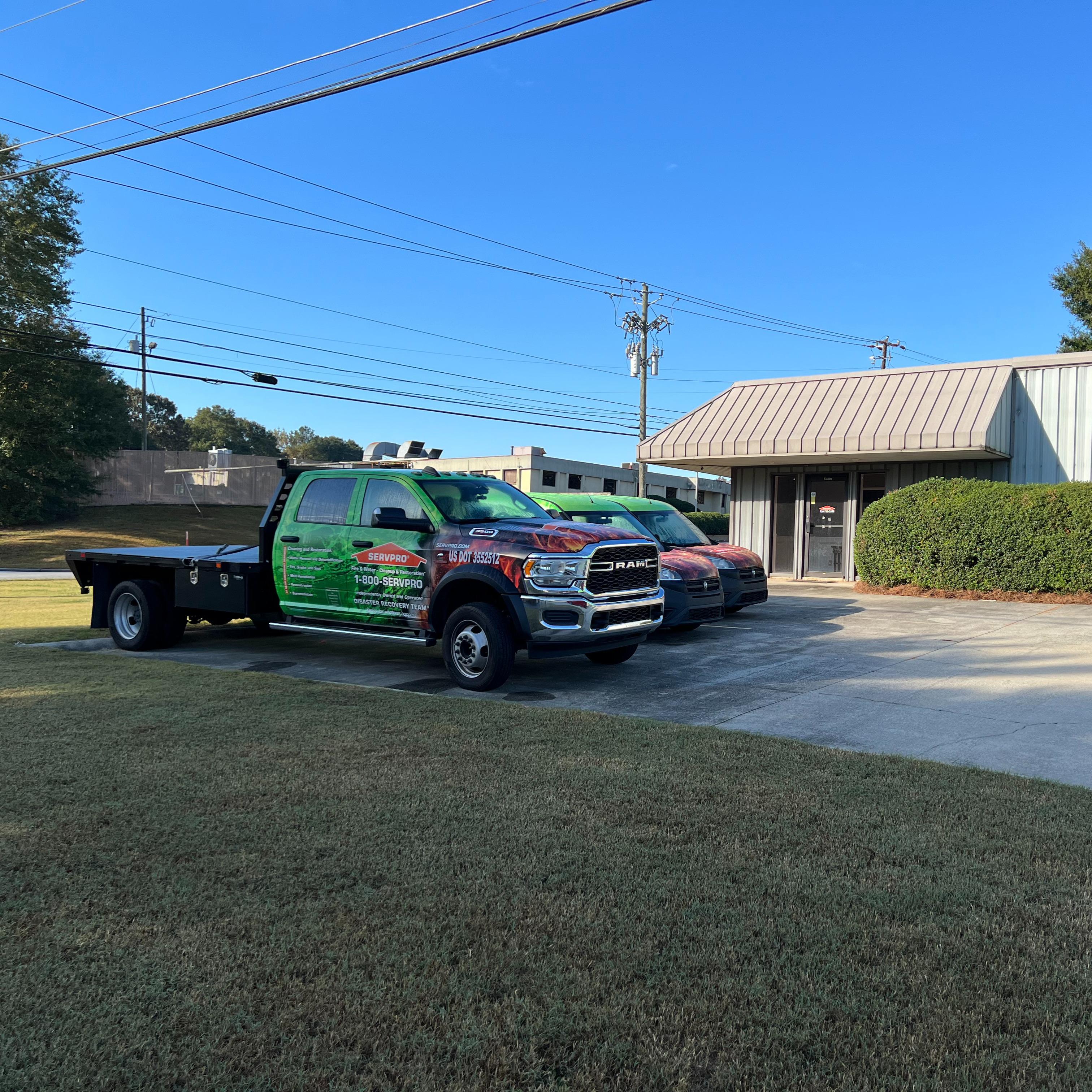 SERVPRO of South Cobb truck outside of the office building. SERVPRO of Southeast Cobb Austell (770)779-9373