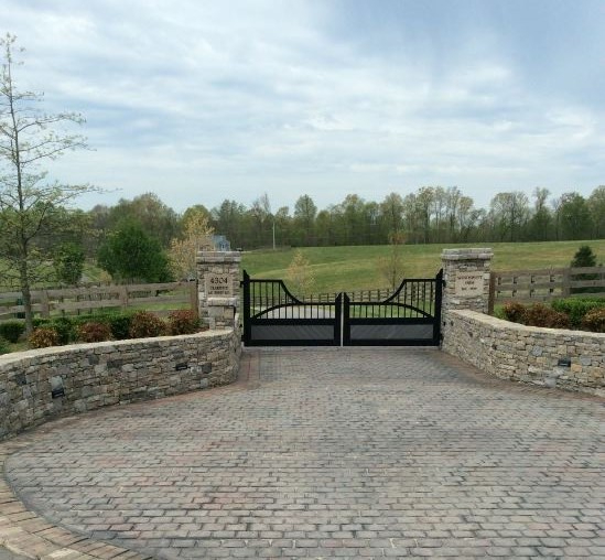 black access control driveway gate by Pro-Line Fence in Nashville