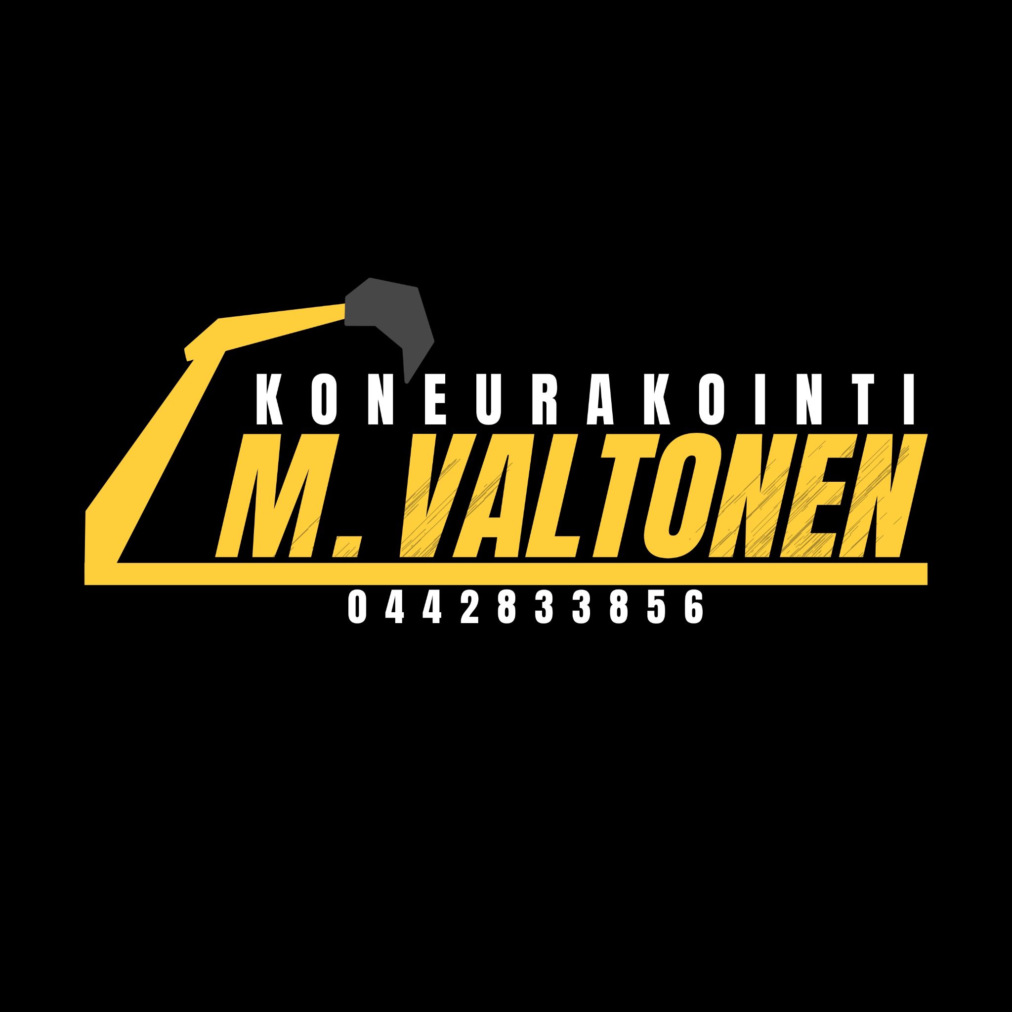 Koneurakointi M. Valtonen Oy Logo