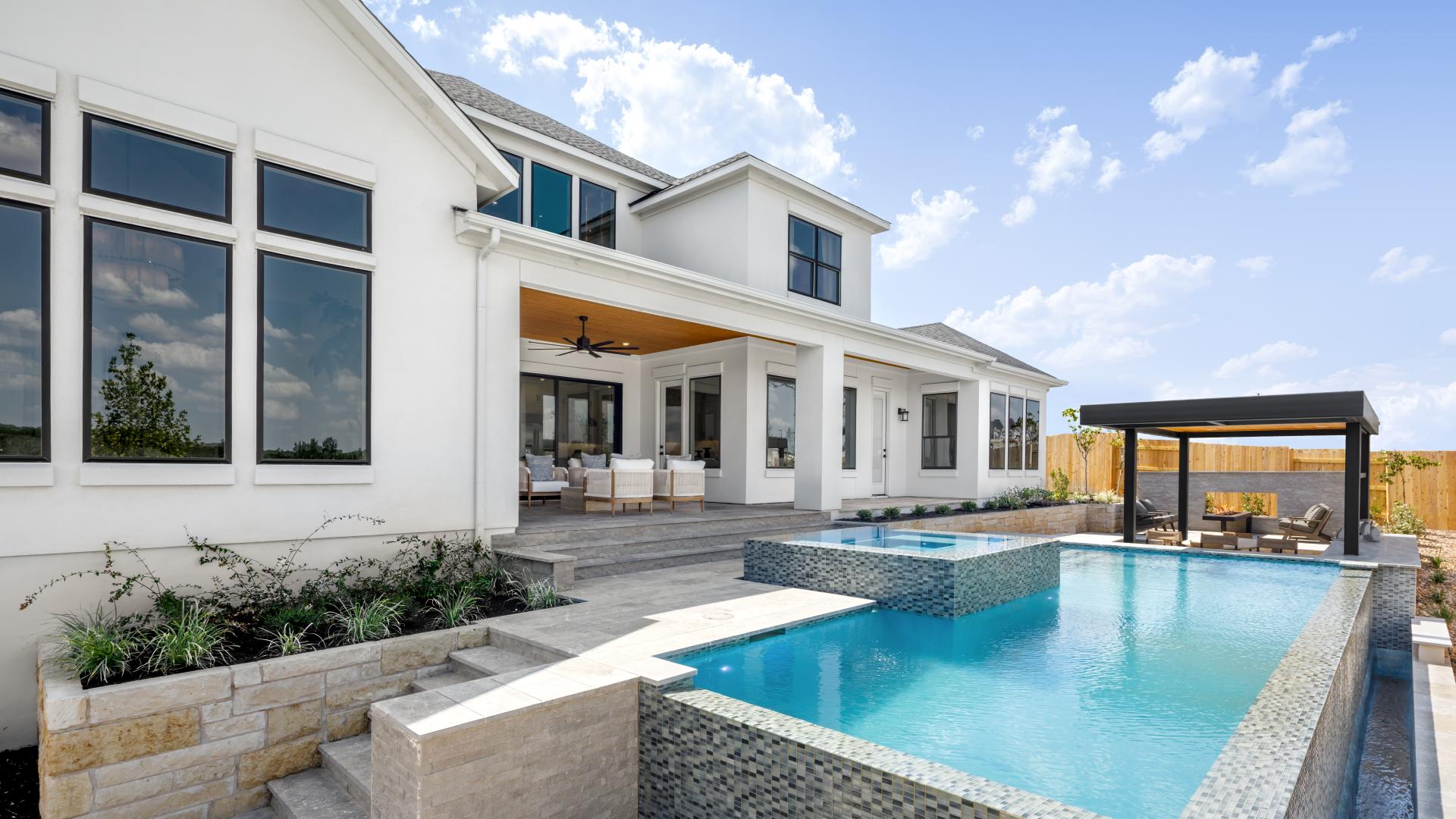 Expansive backyards 