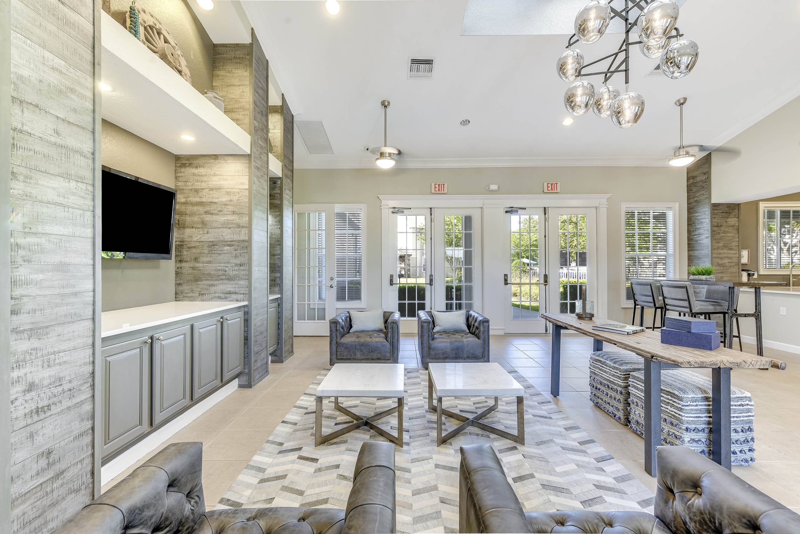 Clubhouse Living Room with TV