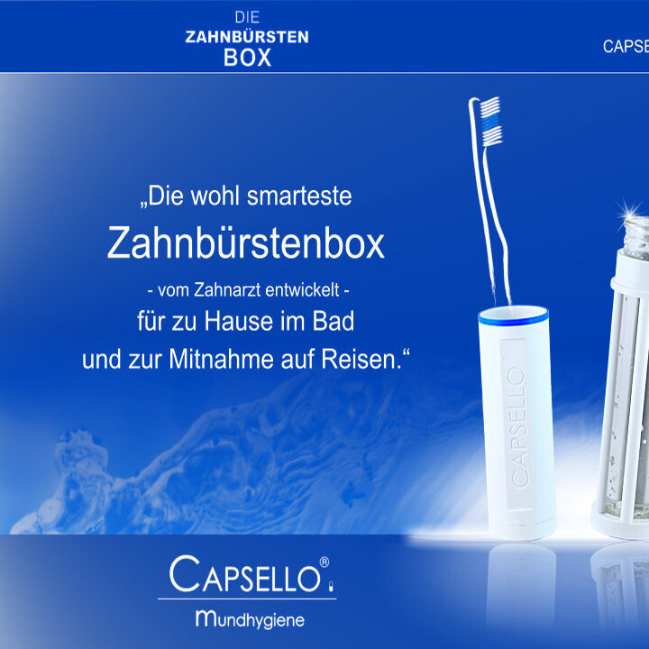 Bilder Capsello - Die patentierte Hygienebox für die Handzahnbürste