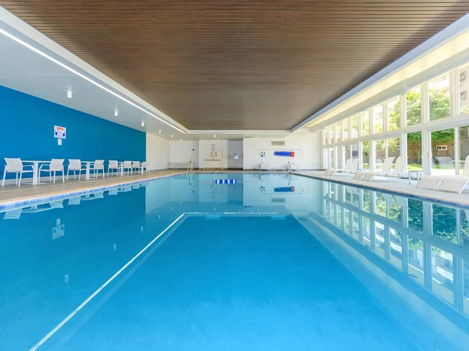 Indoor pool at 444 Park Apartments