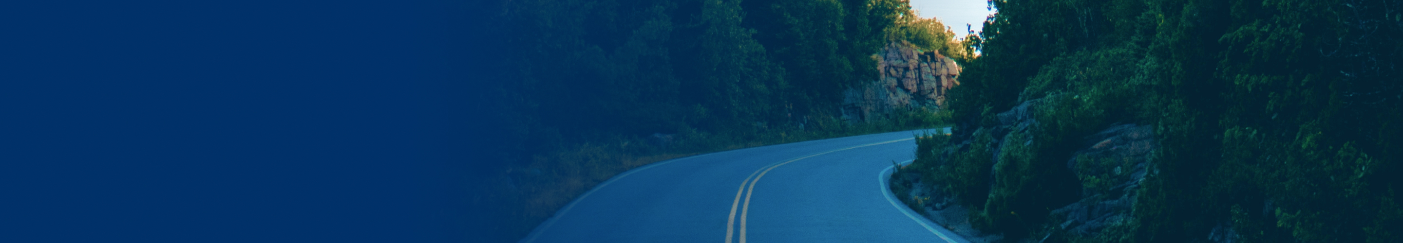 A winding road.