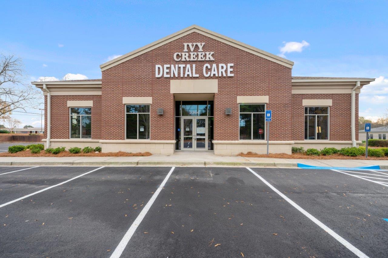 Front of office, Ivy Creek Dental Care. Dentist in Buford, GA. 