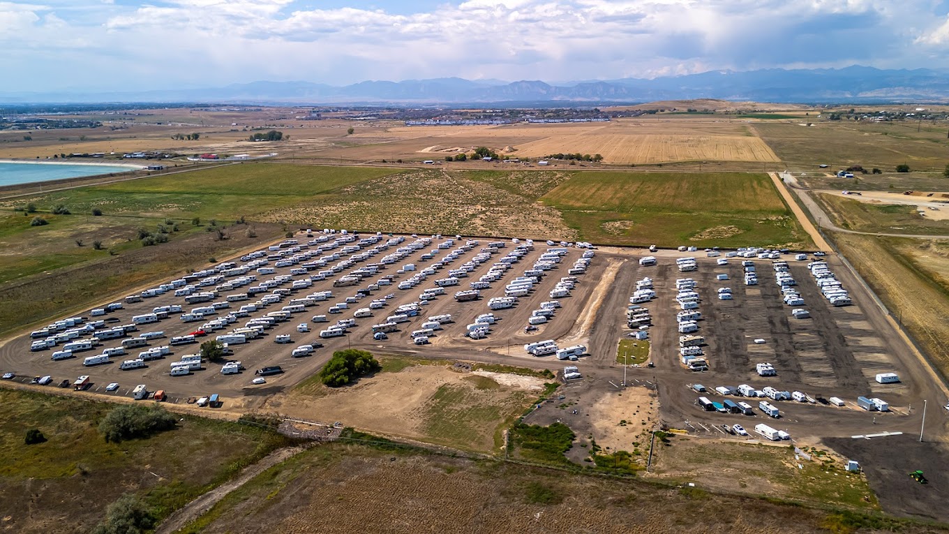 Outdoor boat parking close to the I-70 Mountain Corridor