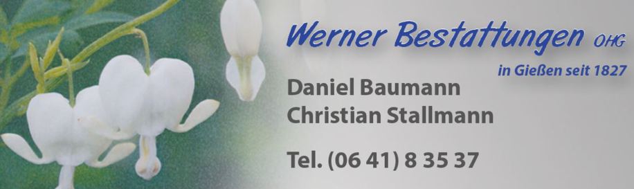 Logo Werner Bestattungen OHG  Daniel Baumann & Christian Stallmann