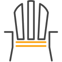 Muskoka chair icon.