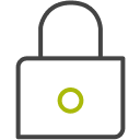 Closed padlock icon.