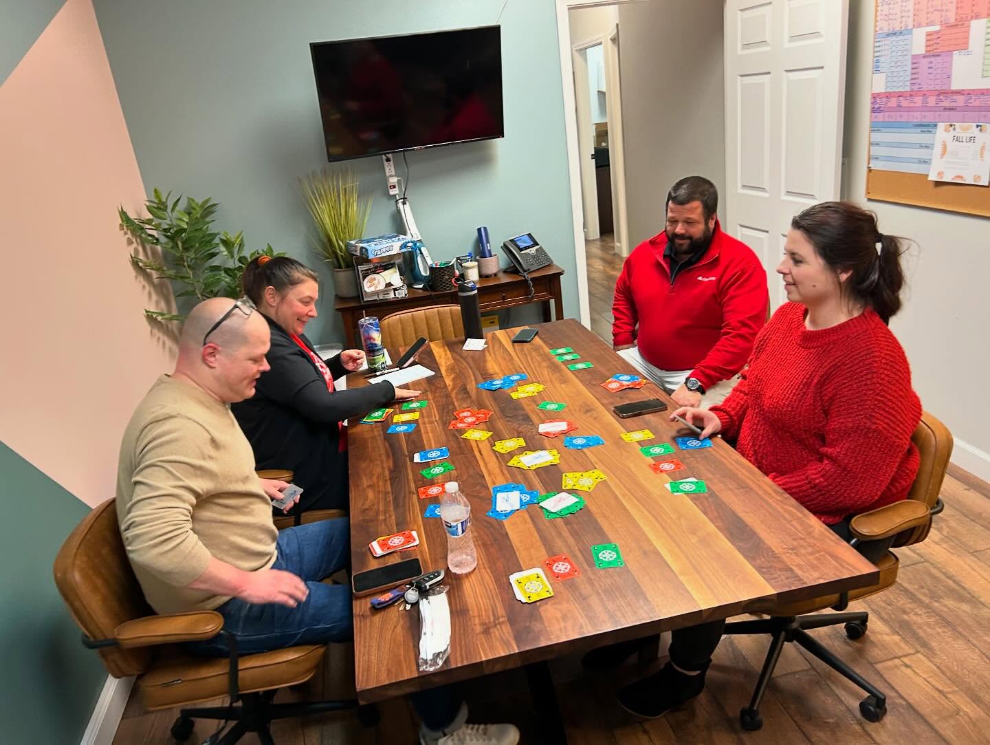 This crew fills my cup! 
We had fun exchanging gifts both gag and thoughtful, playing games, and laughing.