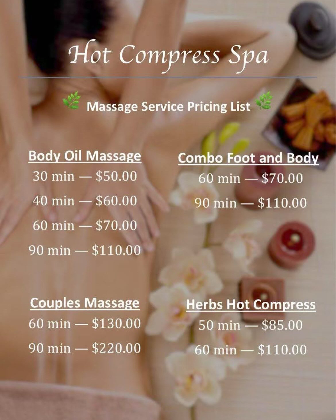 Hot Compress Spa Logo