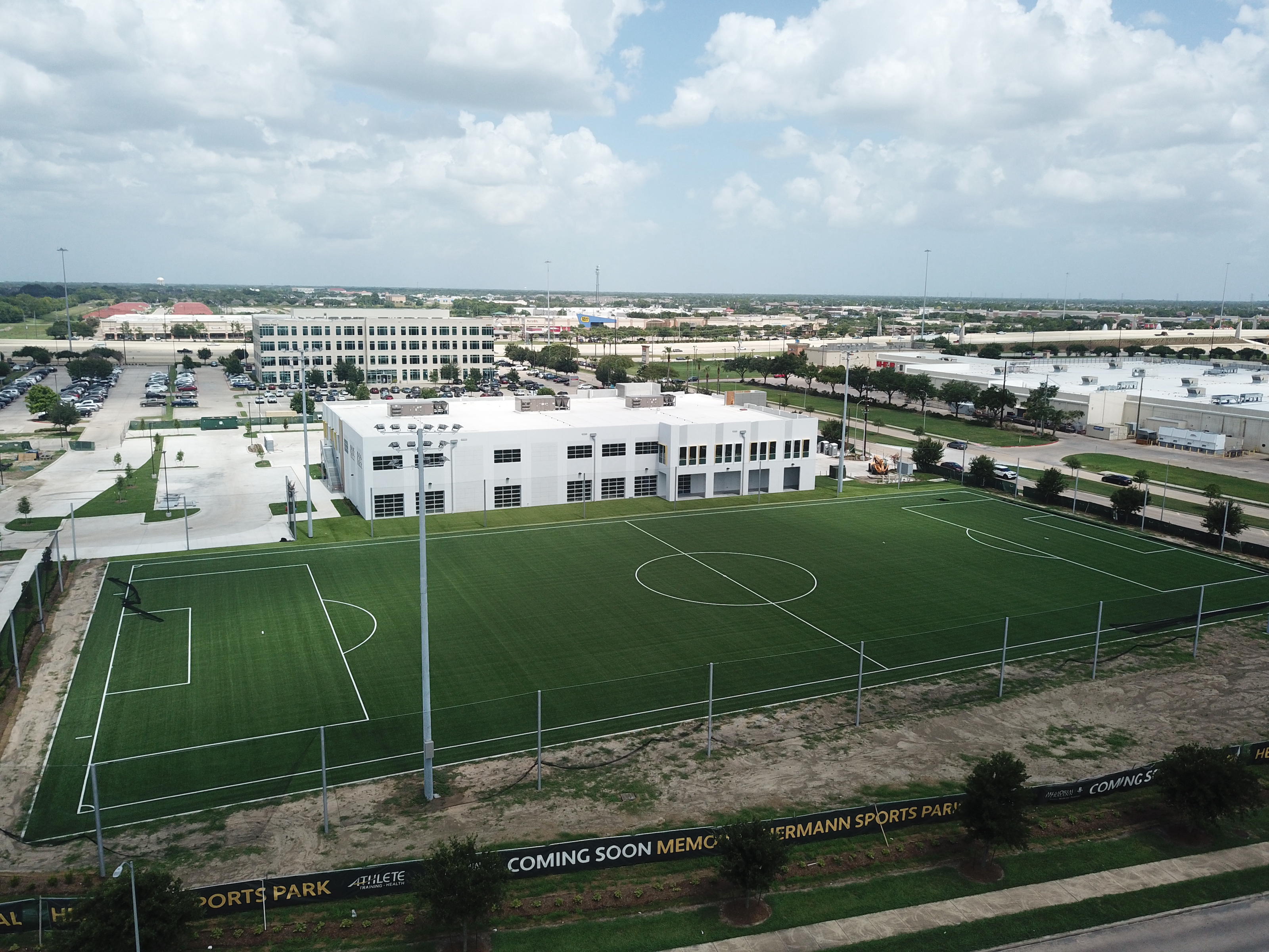Arial view of ATH-Cypress and the soccer field