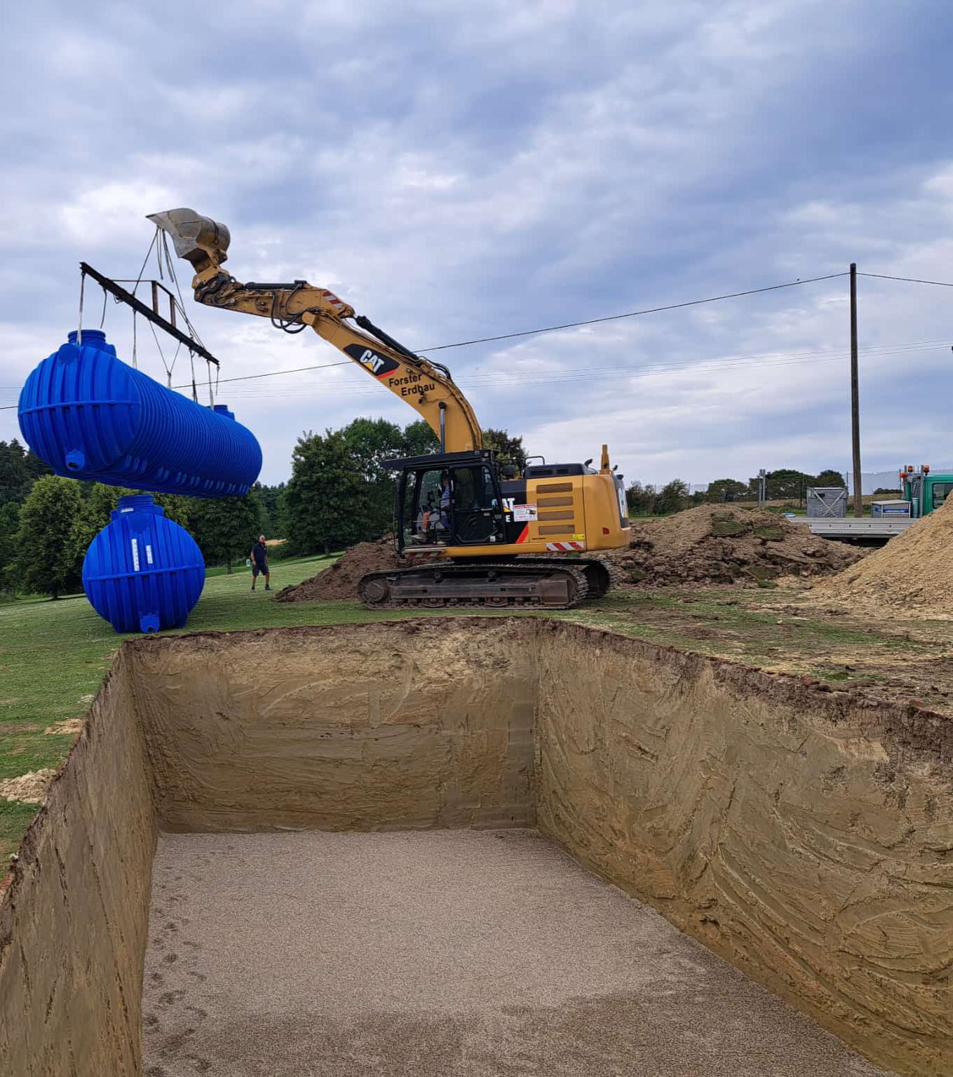 Bilder Lorenz Forster | Erdbewegung, Baggerbetrieb, Rohrleitungsbau, Kiesgrubenbetrieb
