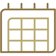 Calendar icon.